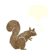 cartoon squirrel with speech bubble N15