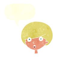 cartoon surprised boy with speech bubble N29