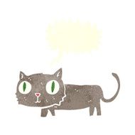 cartoon cat with speech bubble N38