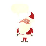 cartoon santa claus with speech bubble N193