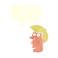 cartoon confused man with speech bubble N39