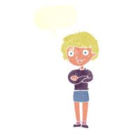 cartoon annoyed woman with speech bubble N183