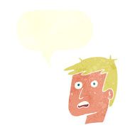 cartoon unhappy face with speech bubble N20