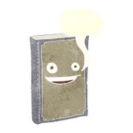 cartoon book with speech bubble N2