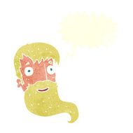 cartoon bearded man with speech bubble N48