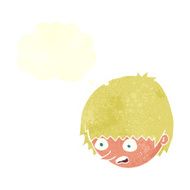 cartoon stressed face with speech bubble N8