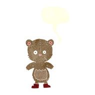 cartoon teddy bear with speech bubble N108