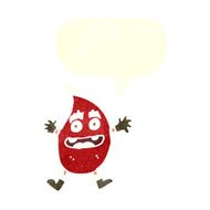 cartoon funny christmas creature with speech bubble N22