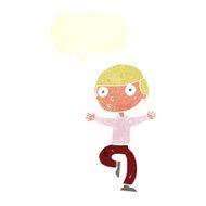 cartoon startled man with speech bubble N48