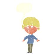 cartoon suspicious man looking over shoulder with speech bubble N10