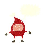 cartoon funny christmas character with speech bubble N7