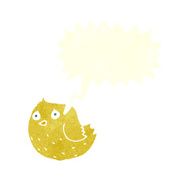 cartoon bird with speech bubble N276