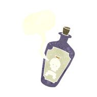 cartoon poison with speech bubble N2