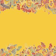 Abstract seamless hand-drawn border N16