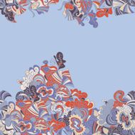 Abstract seamless hand-drawn border N17