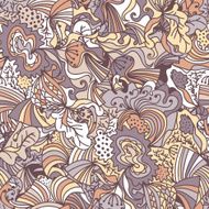 Abstract seamless hand-drawn pattern N21