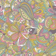 Abstract seamless hand-drawn pattern N23