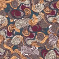 Abstract seamless hand-drawn pattern N24