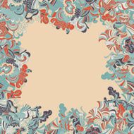 Abstract seamless hand-drawn border N18