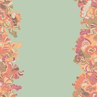 Abstract seamless hand-drawn border N23