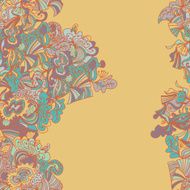 Abstract seamless hand-drawn border N24