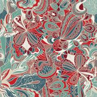 Abstract seamless hand-drawn pattern N34