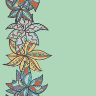 Abstract seamless hand-drawn border N29