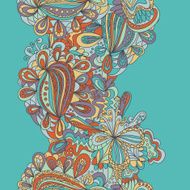 Abstract seamless hand-drawn border N33