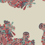 Abstract seamless hand-drawn border N37