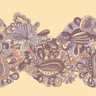 Abstract seamless hand-drawn border N38