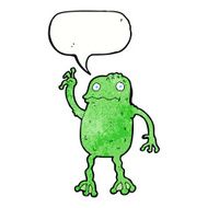 cartoon frog with speech bubble N2