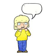 cartoon excited person with speech bubble N10