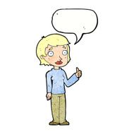 cartoon woman giving thumbs up symbol with speech bubble N70