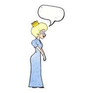 cartoon princess with speech bubble N41