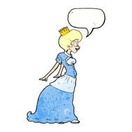 cartoon princess with speech bubble N42