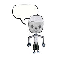 cartoon robot with speech bubble N194