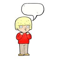 cartoon surprised man with speech bubble N138
