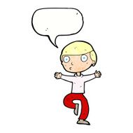 cartoon startled man with speech bubble N53