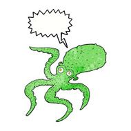 cartoon octopus with speech bubble N31