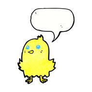 cartoon bird with speech bubble N281