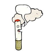 cartoon cigarette with speech bubble N15