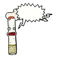 cartoon cigarette with speech bubble N16