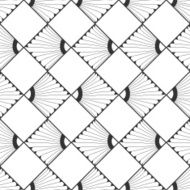 Seamless black and white abstract pattern N2