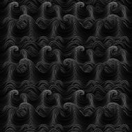 Seamless wavy pattern Vector illustration wave river ocean wallpaper ornament N9