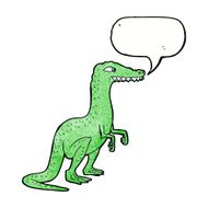 cartoon dinosaur with speech bubble N40