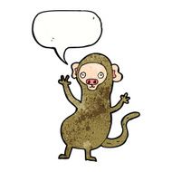 cartoon monkey with speech bubble N37