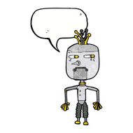 cartoon robot with speech bubble N200