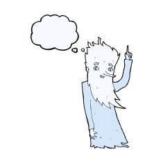jack frost cartoon with thought bubble N4