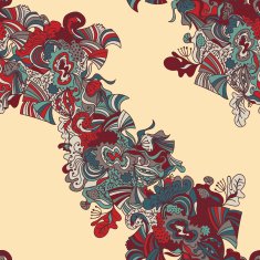 Abstract seamless hand-drawn pattern N4