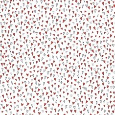 Heart's red seamless pattern